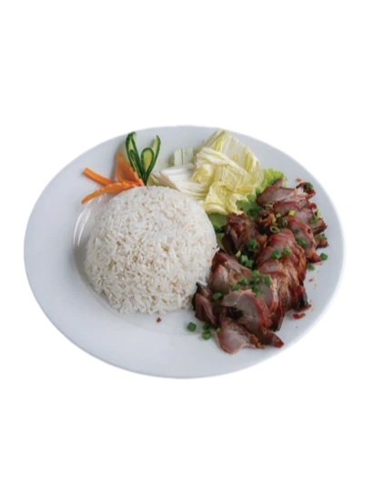 B9. Riz au porc laqué (chashao)